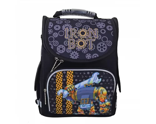 Рюкзак школьный ортопедический каркасный Smart PG-11 Iron bot, 34*26*14 код: 554537