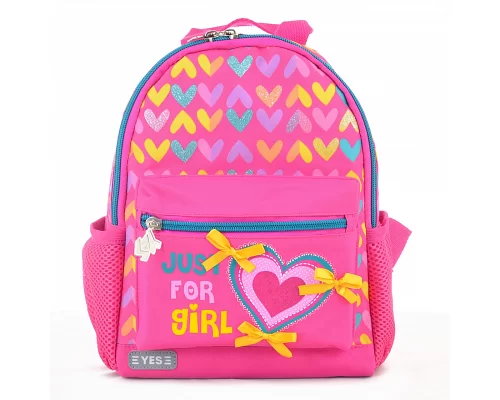 Рюкзак детский дошкольный YES K-16 Hearts, 22.5*18.5*9.5 код: 554758