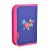 Пенал твердый одинарный Flowers blue, 20.5*13*3.2 код: 531656
