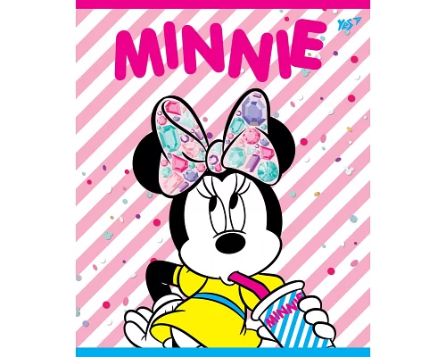 А5/12 лін. YES неон+мат. ламінація+софт-тач Minnie Mouse neon, зошит , набір 10 шт., код: 763186