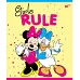 Тетрадь школьная А5/12 лин. YES неон+мат. ламинация+софт-тач Minnie Mouse neon, тетрадь , набор 10 шт., код:
