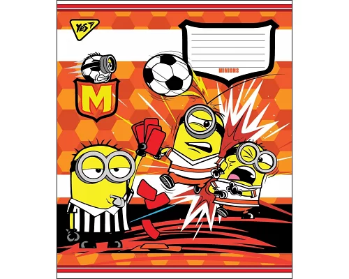 А5/12 лін. YES MINIONS GOAL зошит учн. набір 25 шт. код: 764500