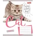 Тетрадь школьная А5/18 кл. 1В CAT, набор 25 шт., код: 764067