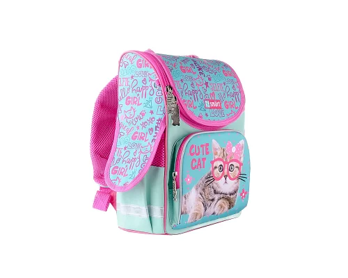 Рюкзак школьный ортопедический каркасный SMART PG-11 Cute Cat , код: 558052