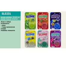 Набор Mix Slime лизун с разными наполнителями 6 видов на планшетке 135*21 см (96шт)