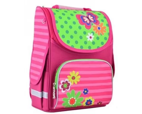 Рюкзак шкільний ортопедичний каркасний Smart PG-11 Flowers, 34*26*14 код: 554511
