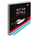 Зошит для записів А5/144 пл. обл. NEVER SETTLE прози. YES код: 681663