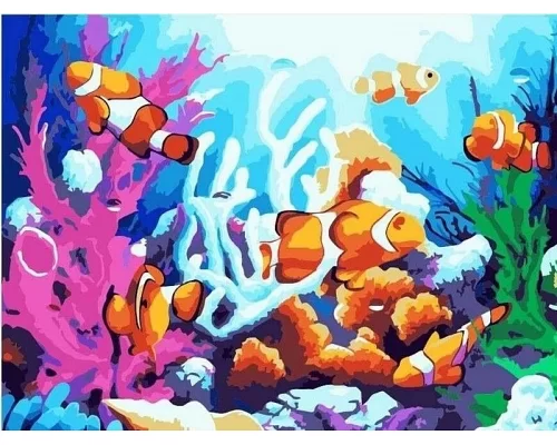 Картина за номерами Кораловий риф в кор. 40*50см, Dreamtoys код: DT-1684