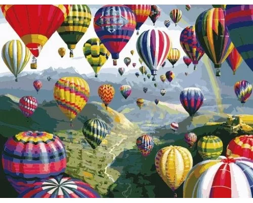 Картина по номерам Воздушные шары в кор. 40*50см, Dreamtoys код: DT-1896