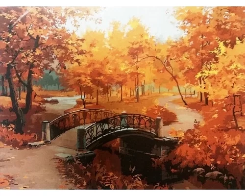 Картина за номерами Золота осінь 40*50см, в коробці Dreamtoys код: DT-287