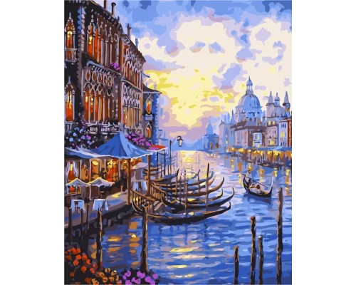 Картина по номерам Вечерняя Венеция 40*50см в коробке Dreamtoys код: DT-439