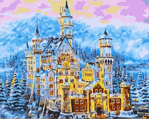 Картина по номерам Сказочный замок
