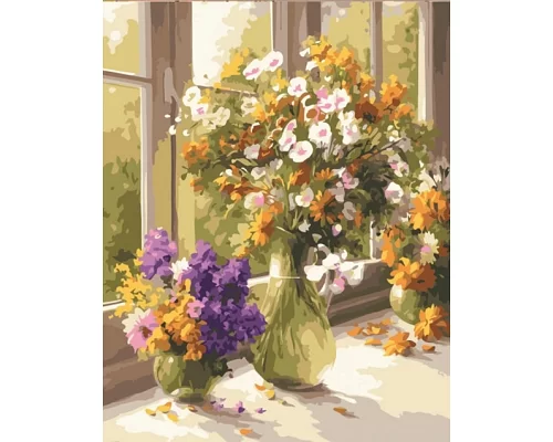 Картина по номерам Полевые цветы