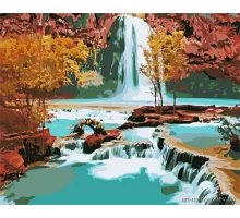 Картина за номерами Біля підніжжя водоспаду