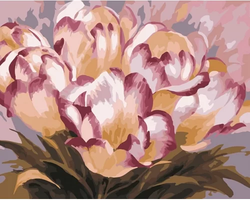 Картина по номерам Нежные тюльпаны