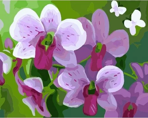 Картина по номерам Розовая орхидея
