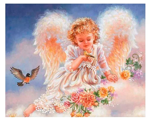 Картина по номерам Прикосновение ангела