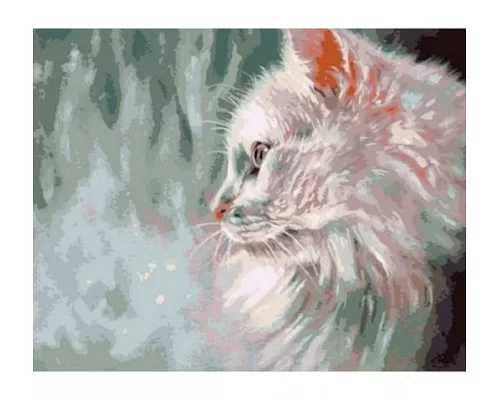 Картина за номерами Сніговий кіт
