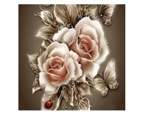 Алмазная мозаика Старинные розы, 30*40см, без рамки, в кор. 39*8*5см