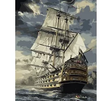 Картина по номерам Величественный корабль, в термопакете 40*50см код: VA-0884