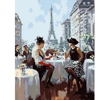 Картина по номерам Завтрак в Париже, в термопакете 40*50см код: VA-0018