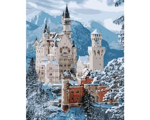 Картина по номерам Зимний замок, в термопакете 40*50см код: VA-1225