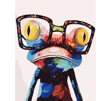 Картина по номерам Поп-арт: Жаба в очках, в термопакете 40*50см код: VA-2112