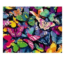 Картина за номерами Різнокольорові метелики, в Термопакет 40 * 50см