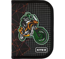 Пенал без наповнення Kite Education Motocross K21-622-2 1 відділення 2 одвороту)