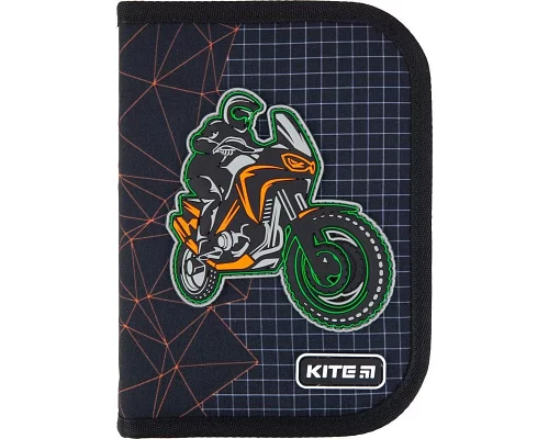 Пенал с наполнением Kite Education Motocross K21-622H-2 1 отделение 2 отворота