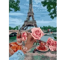 Картина по номерам Романтика в Париже в термопакете 40*50см (VA-2263)