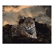 Картина по номерам Уставший леопард в термопакете 40*50см (VA-0447)