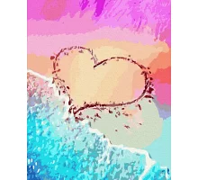 Картина по номерам Любовь на побережье в термопакете 40*50см (GX35787)