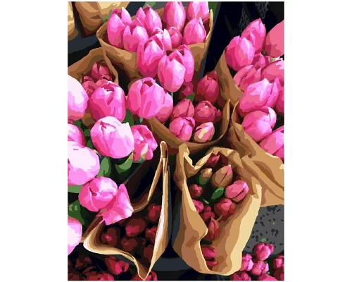Картина по номерам Голландские тюльпаны в термопакете 40*50см (GX7520)