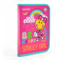 Папка для зошитів пласт. на блискавки В5 Smiley World (pink) (491363)