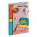 Зошит А6 80 клітка Од. cпіраль YES Colors набір 6 шт. (681732)