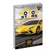 Тетрадь А6 80 клетка Од. cпираль YES Motor Stars набор 6 шт. (681785)