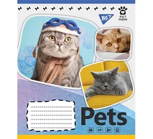 Тетрадь школьная А5 12 клетка YES Pets Shoot набор 25 шт. (765356)