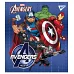 Тетрадь школьная А5 18 линия YES Marvel набор 10 шт. (765209)