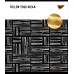 Зошит шкільна А5 24 лінія YES Black Abstract набір 10 шт. (765243)
