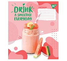 Зошит шкільна А5 12 клітка YES Smoothie набір 25 шт. (765497)