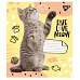 Зошит шкільна А5 12 коса без д / л YES Live Love Meow набір 25 шт. (765502)