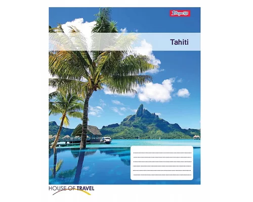 Зошит шкільна А5 18 клітка 1В Tahiti набір 25 шт. (765427)