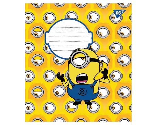 Зошит шкільна А5 12 клітка YES Miniontastic набір 25 шт. (765572)