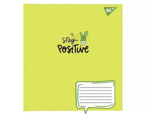 Зошит шкільна А5 12 клітка YES Stay Positive набір 25 шт. (765577)