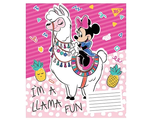 Зошит шкільна А5 12 клітка YES Minnie Fun набір 25 шт. (765570)