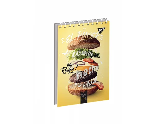 Зошит А7 80 Кл. Од. cпіраль YES Super Burger набір 6 шт (681806)