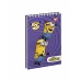 Тетрадь А7 80 Кл. Од. cпираль YES Minions набор 6 шт (681810)