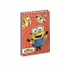 Тетрадь А7 80 Кл. Од. cпираль YES Minions набор 6 шт (681810)
