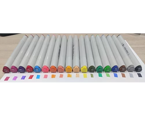 Набор Макси скетч-маркеров для рисования 30 шт. в фирменном пенале Santi sketchmarker